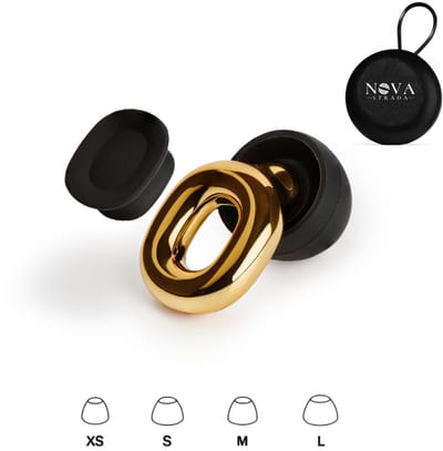 Oordopjes festival - Nova Strada - Silence - Goud - Oordoppen - Oordopjes - Oortjes - Cadeau - Earplugs - Sport - Earbuds - Gehoorbescherming - Cadeautjes - Reizen - Concert - Evenementen - Loop mee met de beat!