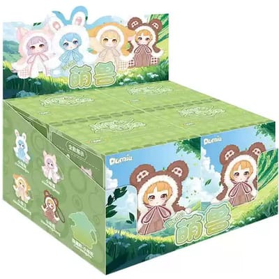 Nieuwe Dumia Schattige Beest Serie Vinyl Pluche Bedeltje Blind Box Sleutelhanger Schattige Tas Accessoires Hanger Meisjes Cadeau Langdurig beige