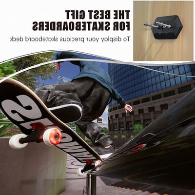 Skateboard Wandhouder voor Presentatie en Opslag van Skateboards en Snowboards - Stevige Bevestiging en Ruimtebesparend Ontwerp