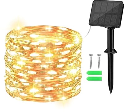 Solidchoice - Solar Fairy Lights Outdoor met 100 LED's - 10M Warm Wit