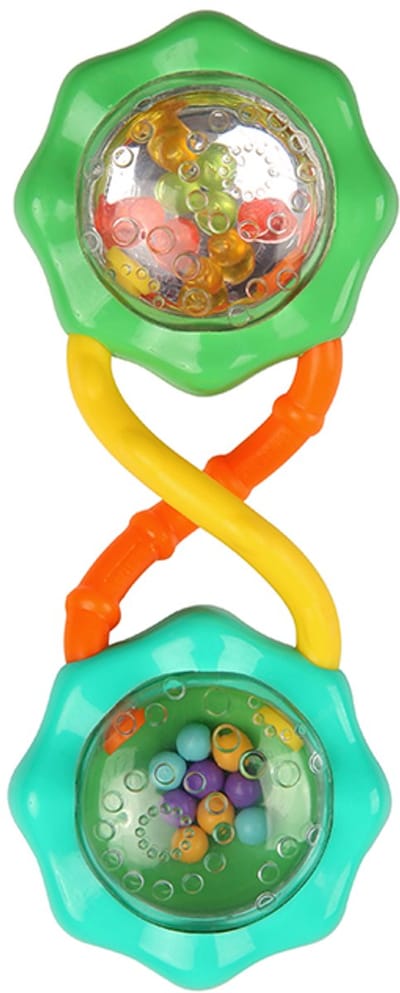 Baby rammelaar rattle & shake groen - Bright Starts - vanaf 3 maanden
