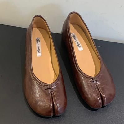 Bailamos Dames Lage Hak Split Teen Pantoffels Zachte Zool Loafers Microvezel Comfortabele Flats Korte Dames Mocassins Tabi Ninja Schoenen 39 beige