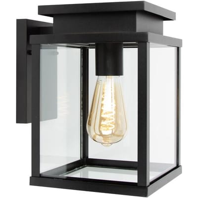 KS Verlichting Wandlamp Leicester - Zwart - Moderne buitenverlichting - E27