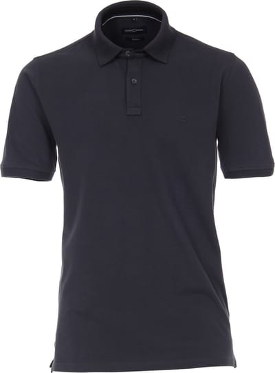 CASA MODA comfort fit poloshirt - stretch - antraciet grijs