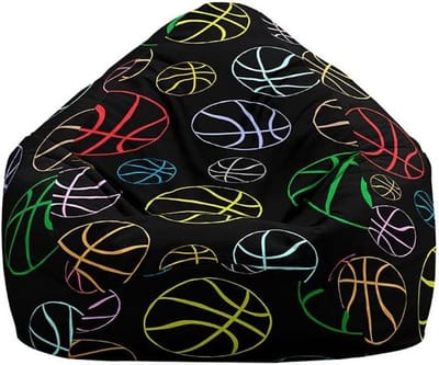 Zitzakhoes - Luie stoel - Ontspannen Zitten - Met handvat - 80x90cm - Regenboog