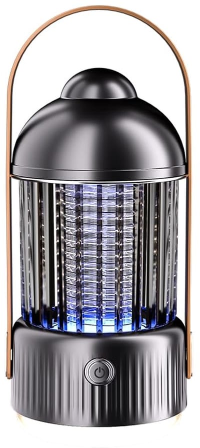 Anti-muggenlamp, oplaadbare anti-muggenlamp, stopcontact-muggenval – 360° insectenvanger voor binnen en buiten, huis, tuin, achtertuin, kamperen.