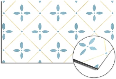 KitchenArt - Starline White Tile Spatscherm - 60x30 cm - Spatscherm Achterwand Keuken - Spatwand Keuken