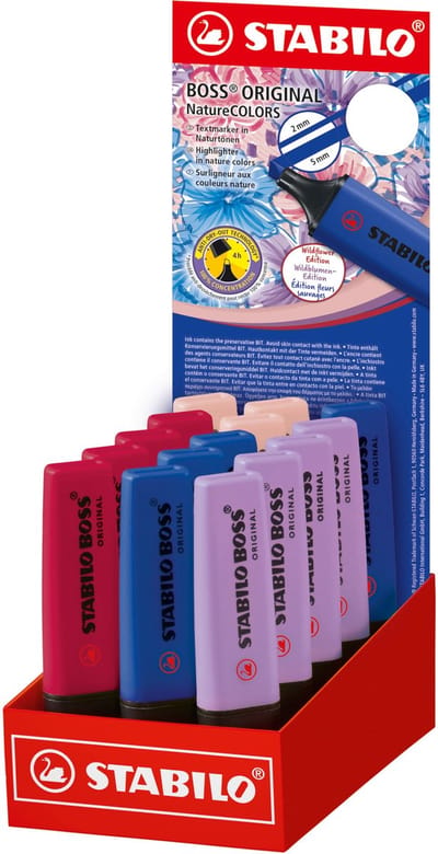 Markeerstift stabilo boss wildfl display klein ass | 15 stuks