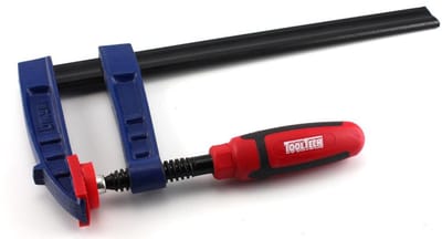 TOOLTECH Lijmklem 300 x 120 mm – Stalen Schroefklem – Geprofileerde Geleider – Heavy Duty Klem