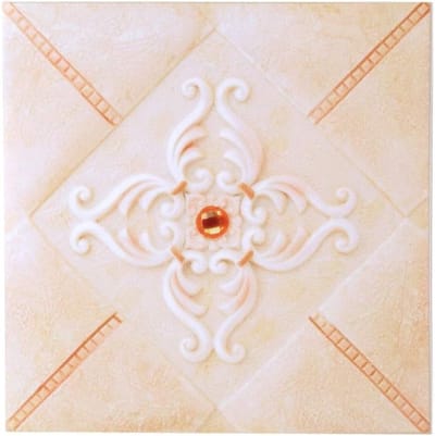 10 Stuks Drie-dimensionale Retro Stickers voor Vloer en Wand - Zelfklevende PVC Tegels voor Badkamer en Thuisdecoratie 12cmx12cm