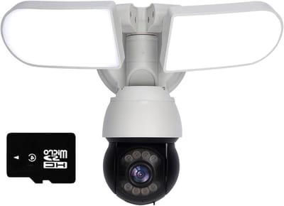 Beveiligingscamera Buiten - Wegbewaking Camera - Huisbewaking - Slimme Detectie - 1600LM - Zwart
