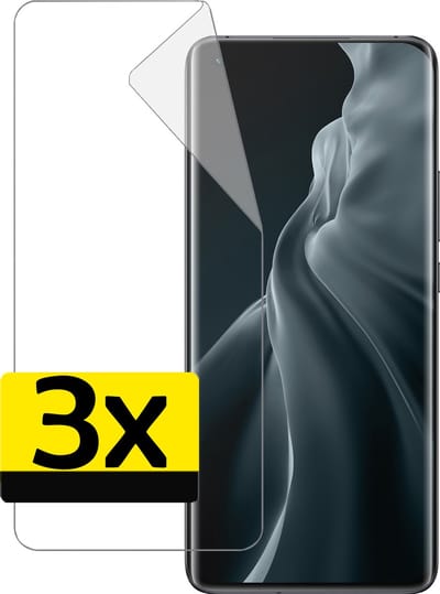 Screenprotector - Folie Geschikt voor Xiaomi Mi 11 - 3 Stuks - Ultra Clear - Bescherm Folie - Soft TPU - Screen Protector