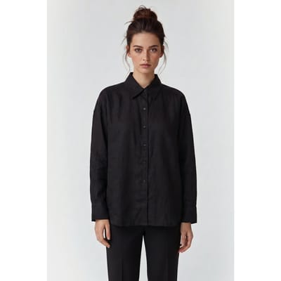 Scotch & Soda Linen Shirt Black Taglia: 34 | Magliette intime Outlet | Donna | Nero