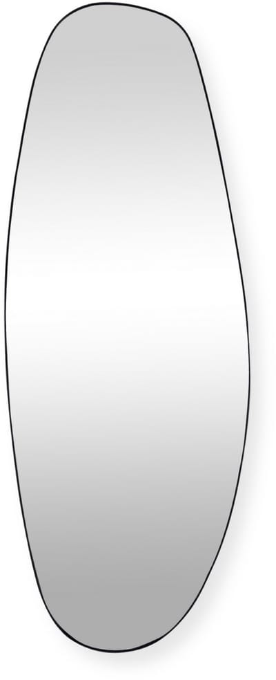 SensaHome Rafael Wandspiegel – Organische Spiegel – Asymmetrisch Design – 160x60 cm – Zwart