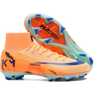 Hoge Voetbalschoenen voor Mannen FG Lange Noppen Volwassen Voetbalschoenen Lichtgewicht Professionele Atletische Training 45