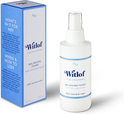 Witlof Skincare Balancing Toner – 150 ml – Rozenwater & Korenbloemwater – Alle Huidtypen – 100% Natuurlijk – Vegan – In Nederland geproduceerd