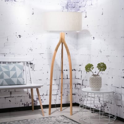 Good & Mojo Good &amp; Mojo Vloerlamp Annapurna, licht linnen, hoogte 160 cm