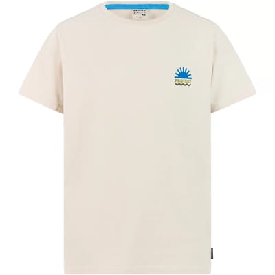 Protest PRTVarzo JR - T-shirt Jongens - Korte mouwen - Normale pasvorm - Crème