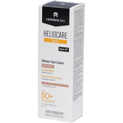 Heliocare 360° Water Gel Color Bronze SPF50+ Zonnebescherming met Natuurlijke Finish 50