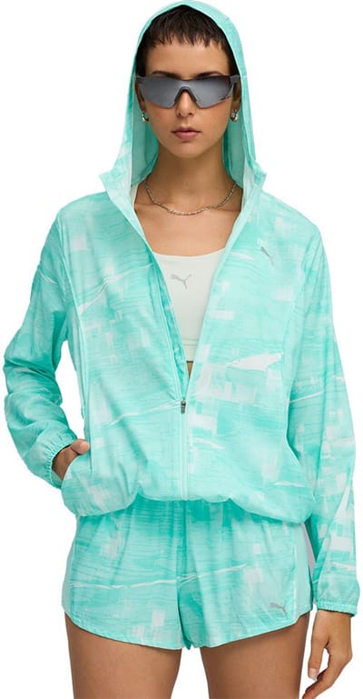 Trainingsjack Puma Veste Velocity Aop vert en tissu tricoté