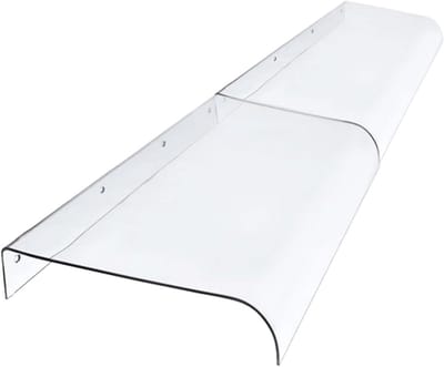Transparante Luifel - Regenscherm Deur Raambescherming - Buiten beschermen - Geluidsreducerend ontwerp - 200 cm - Transparant