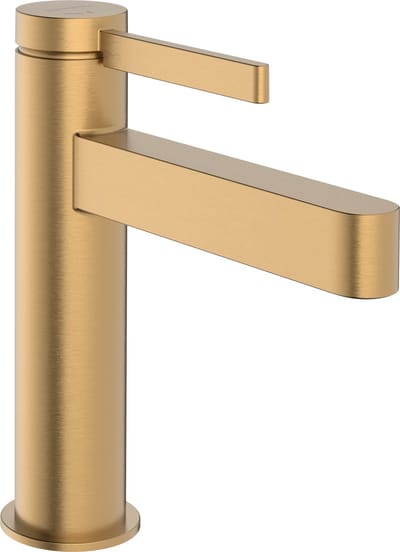 hansgrohe Finoris - Wastafelmengkraan - Ééngreeps bediening - CoolStart energiebesparend - Met afvoerplug - 110mm - Brushed Bronze