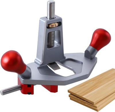 Schouderborstel Houtbewerking - Precisiegereedschap Frees - Vakmanschap Verbeteren - Verstelbare Schuine Afschuining - 0-3.8 cm Instelbaar - Aluminiumkleurig