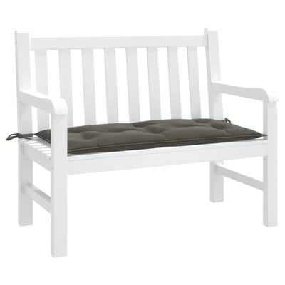 vidaXL - Tuinbankkussen - 100x50x7 - cm - stof - gemêleerd - donkergrijs