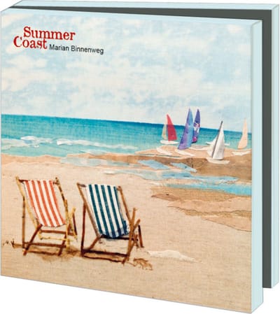 Kaartenmapje met env, vierkant: Summer Coast, Marian Binnenweg