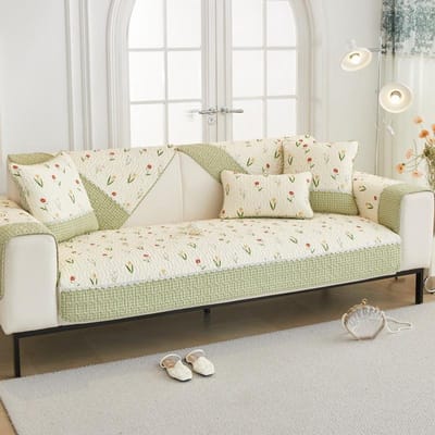 Sofa kussen van puur katoen voor alle seizoenen, Antislip katoenen zitkussen, Eenvoudige moderne leren sofa hoes van massief hout 70*70cm