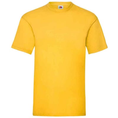Fruit of the Loom Heren Valueweight T-Shirt (Zonnebloem)