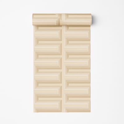 Dutch Wallcoverings - Renaissance - Grecian Key Beige - Vliesbehang - 10m x 53cm - RE521072