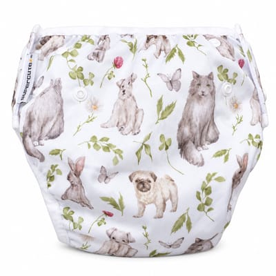 Supercute - Wasbare - Zwemluier - Verstelbaar - Poes - Zwemmen - Baby zwemmen - 0 - 3 jaar - Meisje - Milieu vriendelijk - Babyspa - Kraamkado