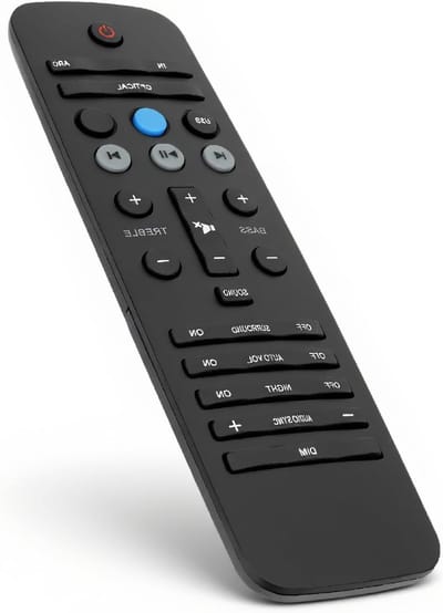 Vervangende afstandsbediening voor soundbar, geschikt voor verschillende modellen en inclusief 2 AAA batterijen