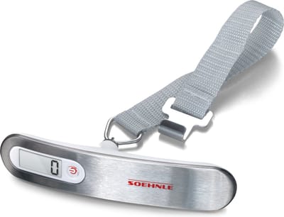 Soehnle bagageweegschaal digitaal travel - kofferweegschaal - 100 gr nauwkeurig - tot max. 50 kg