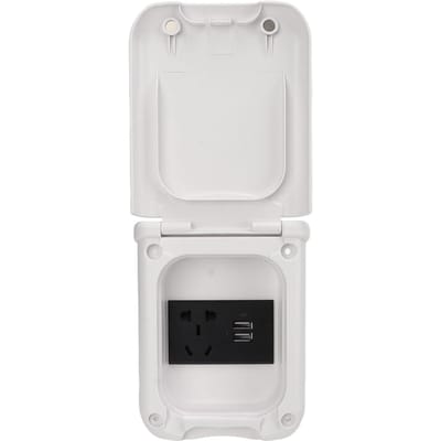 RV Stroomaansluitdoos Multifunctioneel ABS Magnetische Afdekking IP44 Waterdicht Buiten Elektrisch Stopcontact Paneel
