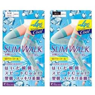 Slim Walk - Cooling Sleep Compression Open-Toe Socks 1 pair - Blue - S-M
