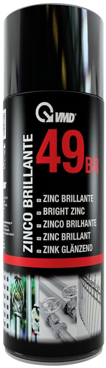 Glanzende Zink Spray 400ml - Koudverzinkende Spuitlak voor Metaal | Anti-Roest & Sneldrogend | Voor Galvanisatie Herstel & Corrosiebescherming | VMD49BR [17249BR]