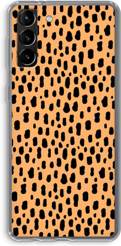 Case Company® - Hoesje geschikt voor Samsung Galaxy S21 Plus hoesje - Panter - Soft Cover Telefoonhoesje - Bescherming aan alle Kanten en Schermrand