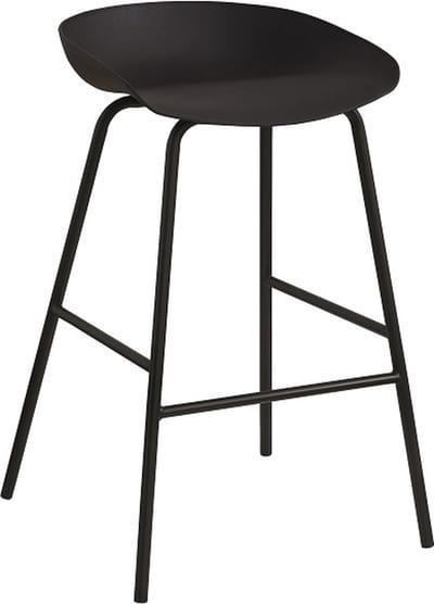 lage barkruk - Anna - zwart - keukeneiland - zithoogte 67cm