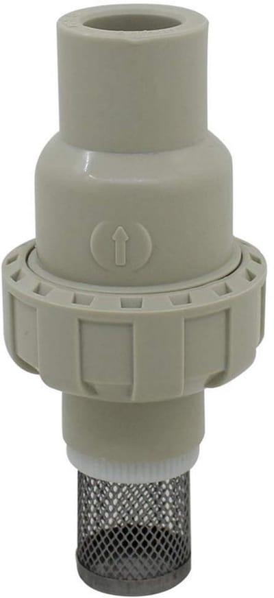 Allecto - Voetklep - Pvc Voetklep met Filter - Binnenmaat 40mm