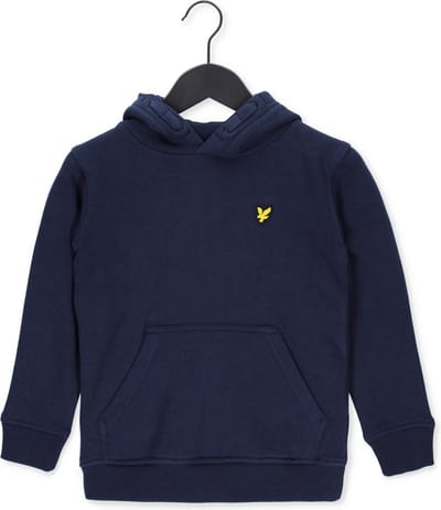 Lyle & Scott Classic Oth Hoody Fleece Truien & Vesten Jongens - Sweater - Hoodie - Vest- Donkerblauw - Maat 128/134