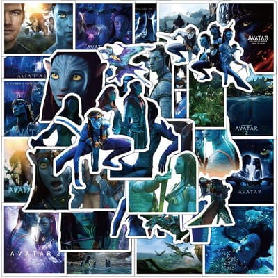 Avatar Stickers Feestartikelen The Last Airbender Film Doe-het-zelf Skateboard Laptop Motorfiets Waterdicht Coole Sticker Set Meisjesspeelgoed white