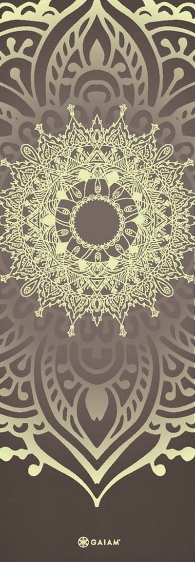 Gaiam Yoga Mat - Cool Matcha Sundial Layers - 5 mm