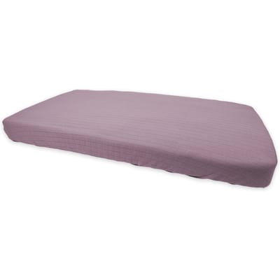 Lodger Slumber - Hoeslaken ledikant - Paars - 60x120cm - Biologisch katoen
