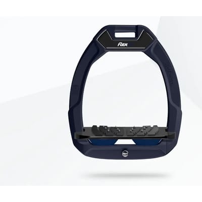 Ultra Grip Veiligheidsijzers Paardrijden Hellend Blauw/Zwart/Marine Flex-On Safe-On