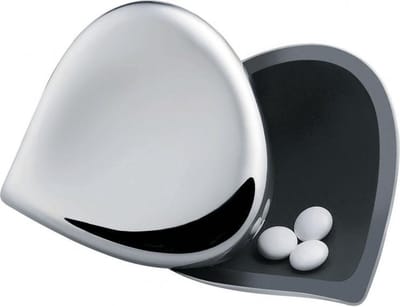Alessi Chestnut Pillendoosje - rvs/kunststof