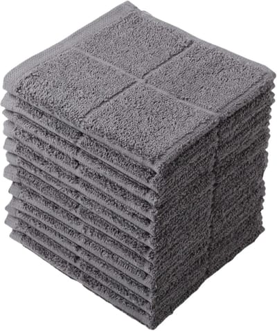 Zeer absorberende vaatdoeken - 12 stuks - grijs - 100% katoen