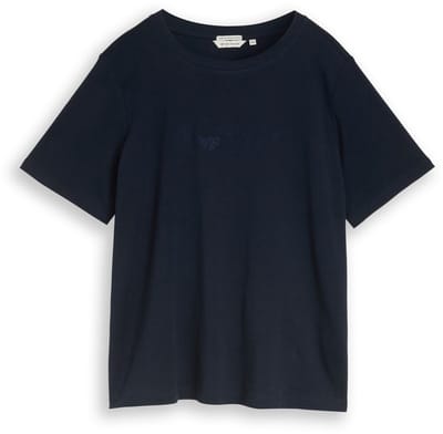Tom Tailor - Plus Size - T-shirt van katoen - Maat 46 - Lunar Eclipse