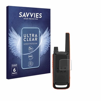 Savvies - Screenprotector voor Motorola Talkabout T82 - Folie Beschermfolie transparant 6 Stuks